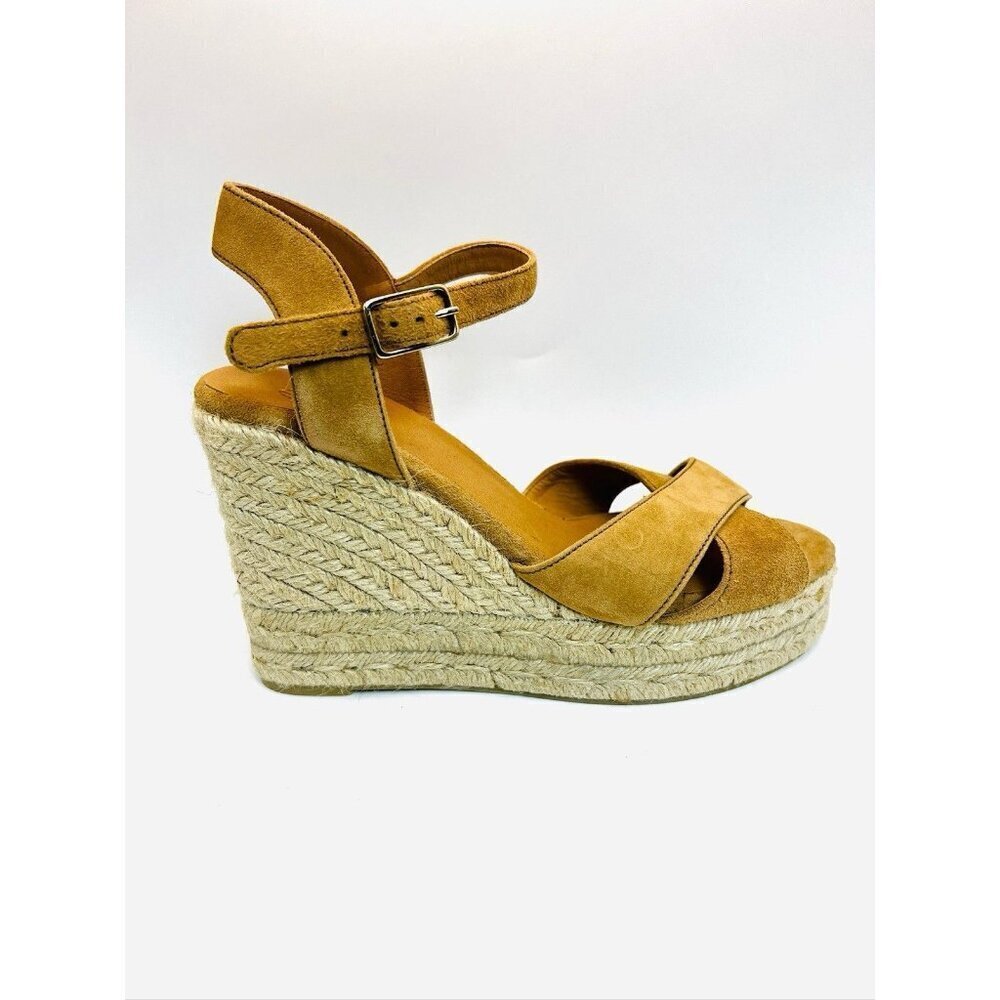Castaner Wedge Heel in Tan Suede Made In Spain 37 - Picture 13 of 13